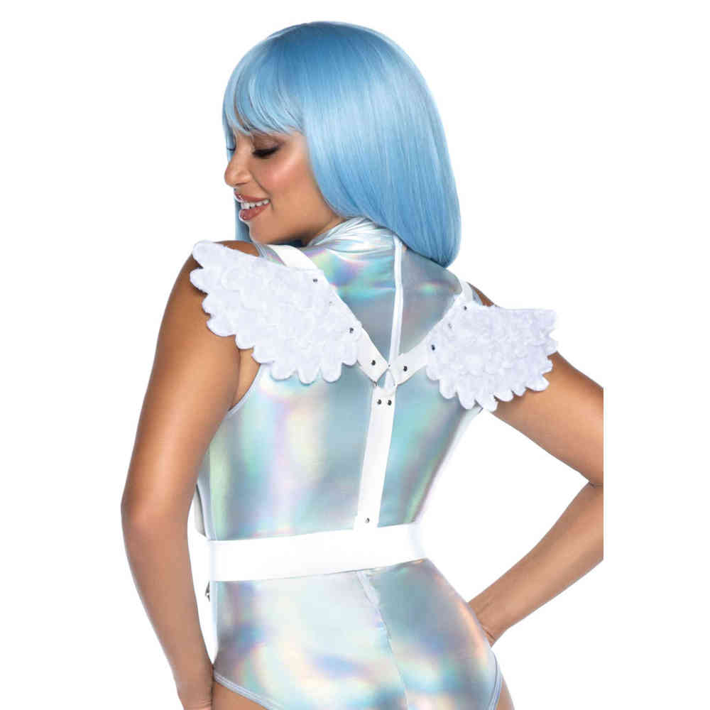 Leg Avenue - Furry Angel Les ailes - Blanc